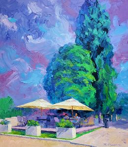 Painting, Summer cafe, Boris Serdyuk