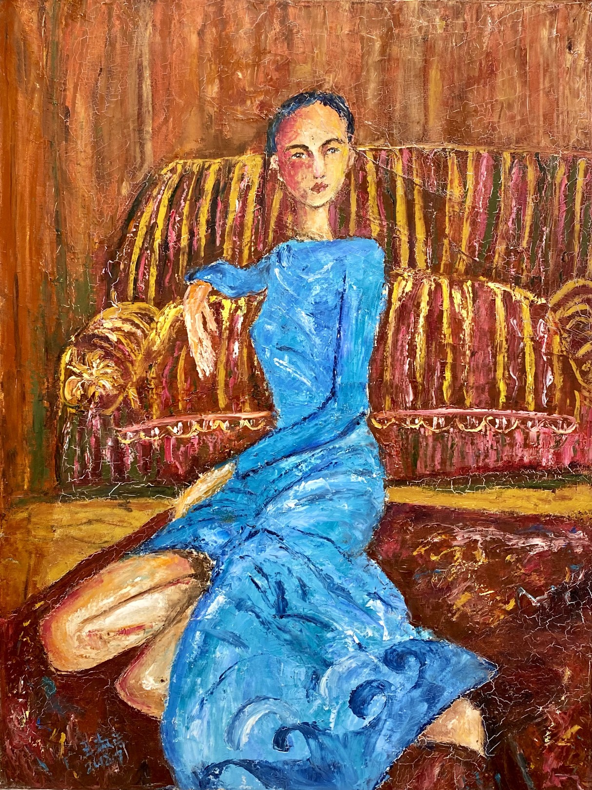 ShuJie Wang, Prima Donna en robe bleu ShuJie Wang, Prima Donna en robe bleu