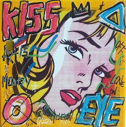 Gemälde, Kiss Eye Lichtenstein, Spaco