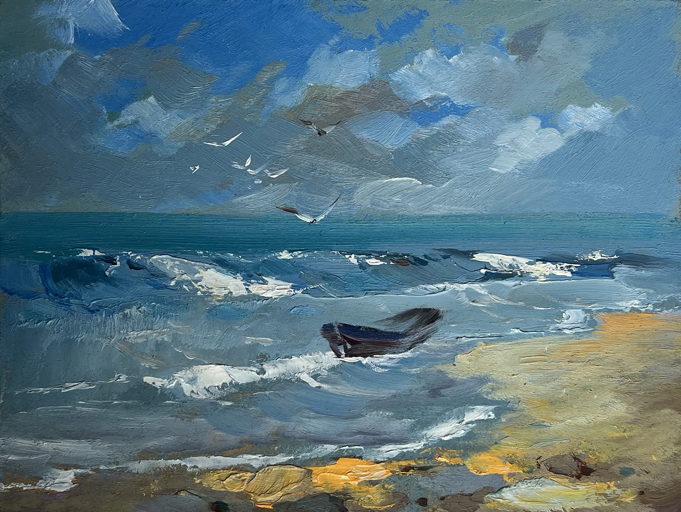 Suprunchuk Yuriy, Seagulls on the seashore Suprunchuk Yuriy, Seagulls on the seashore