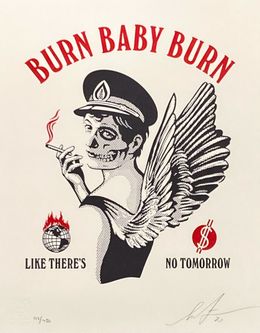 Print, Burn Baby Burn, Shepard Fairey (Obey)