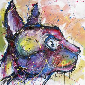 Peinture, Chat, Martin
