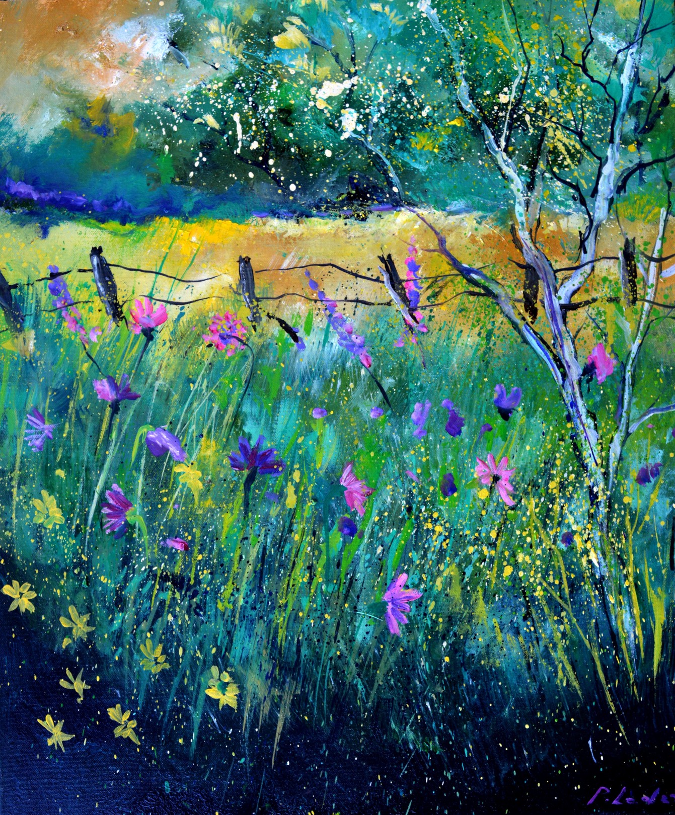Pol Ledent, Wild purple flowers Pol Ledent, Wild purple flowers