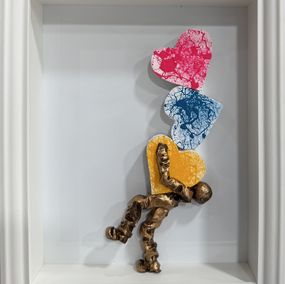 Peinture, Equilibre love 01.01.25, Bernard Saint-Maxent