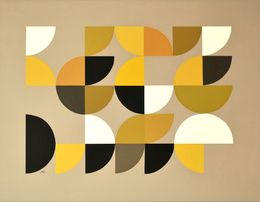 Gemälde, Golden in Black and White, Sophie Duplain