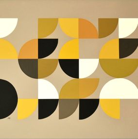 Gemälde, Golden in Black and White, Sophie Duplain