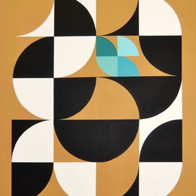 Peinture, Turquoise in Black and White, Sophie Duplain
