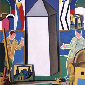 Gemälde, L'agent de la cabine, Jean-Michel Mefort