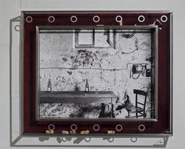 Sculpture, Vin - Sieste dans le carnotzet - Série : Carnotzet, Moz - David Vuillermoz