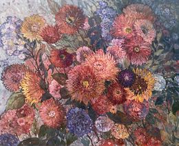Painting, Flower symphony, Nadezda Stupina