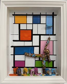 Painting, Mondrian 01.01.25, Bernard Saint-Maxent