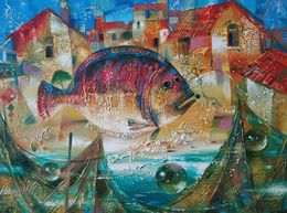 Painting, Big fish, Anatoly Tarabanov