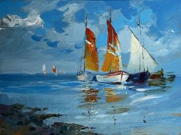 Gemälde, On a journey by sea, Suprunchuk Yuriy
