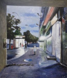 Peinture, The boulevard at dusk, Svetla Koseva