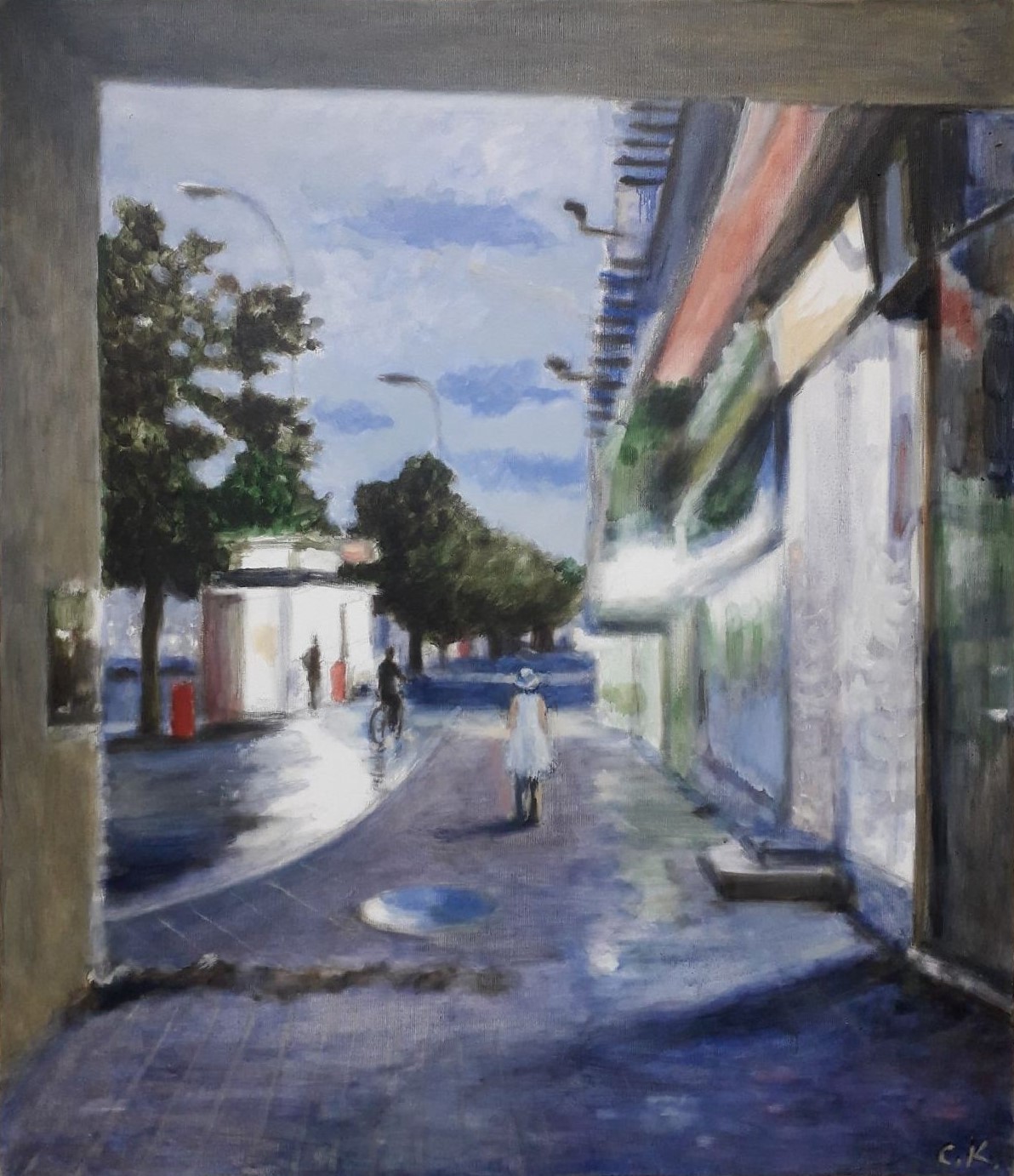 Svetla Koseva, The boulevard at dusk Svetla Koseva, The boulevard at dusk