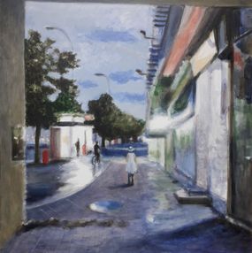 Gemälde, The boulevard at dusk, Svetla Koseva