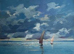Gemälde, The sun behind the clouds, Suprunchuk Yuriy