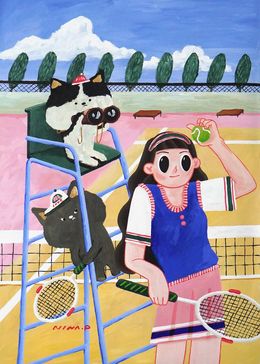 Gemälde, At the court, Nina Park