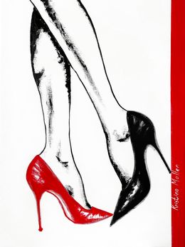 Painting, Le flirt, Kristina Mallen
