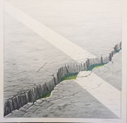 Fine Art Drawings, Nature Breaks Through, Osse Müller