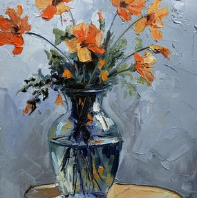 Peinture, Orange wild field flowers, Schagen Vita