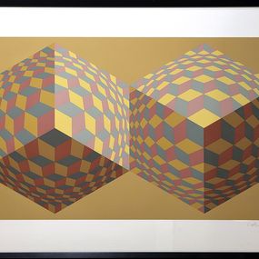 Drucke, Deux cubes prismes, Victor Vasarely