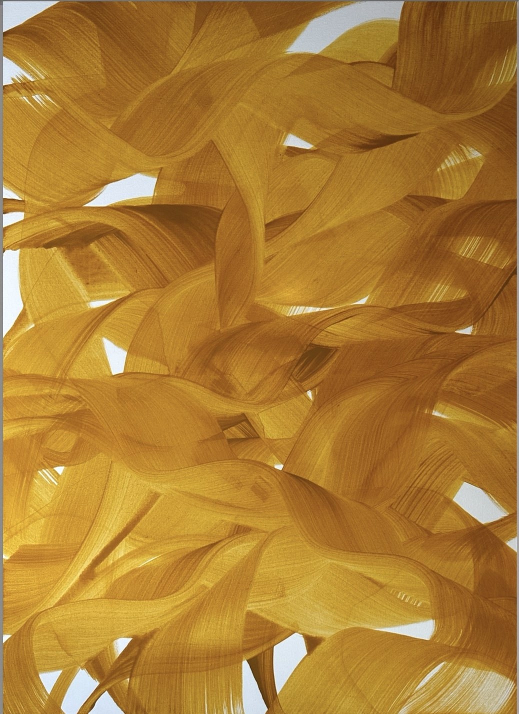 Anaïs LF, No Name - Ocre jaune - Abstract art - Vagues de couleur Anaïs LF, No Name - Ocre jaune - Abstract art - Vagues de couleur