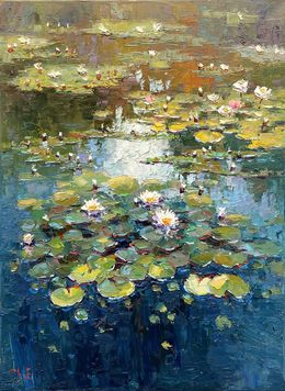 Peinture, Water lilies, Evgeny Chernyakovsky