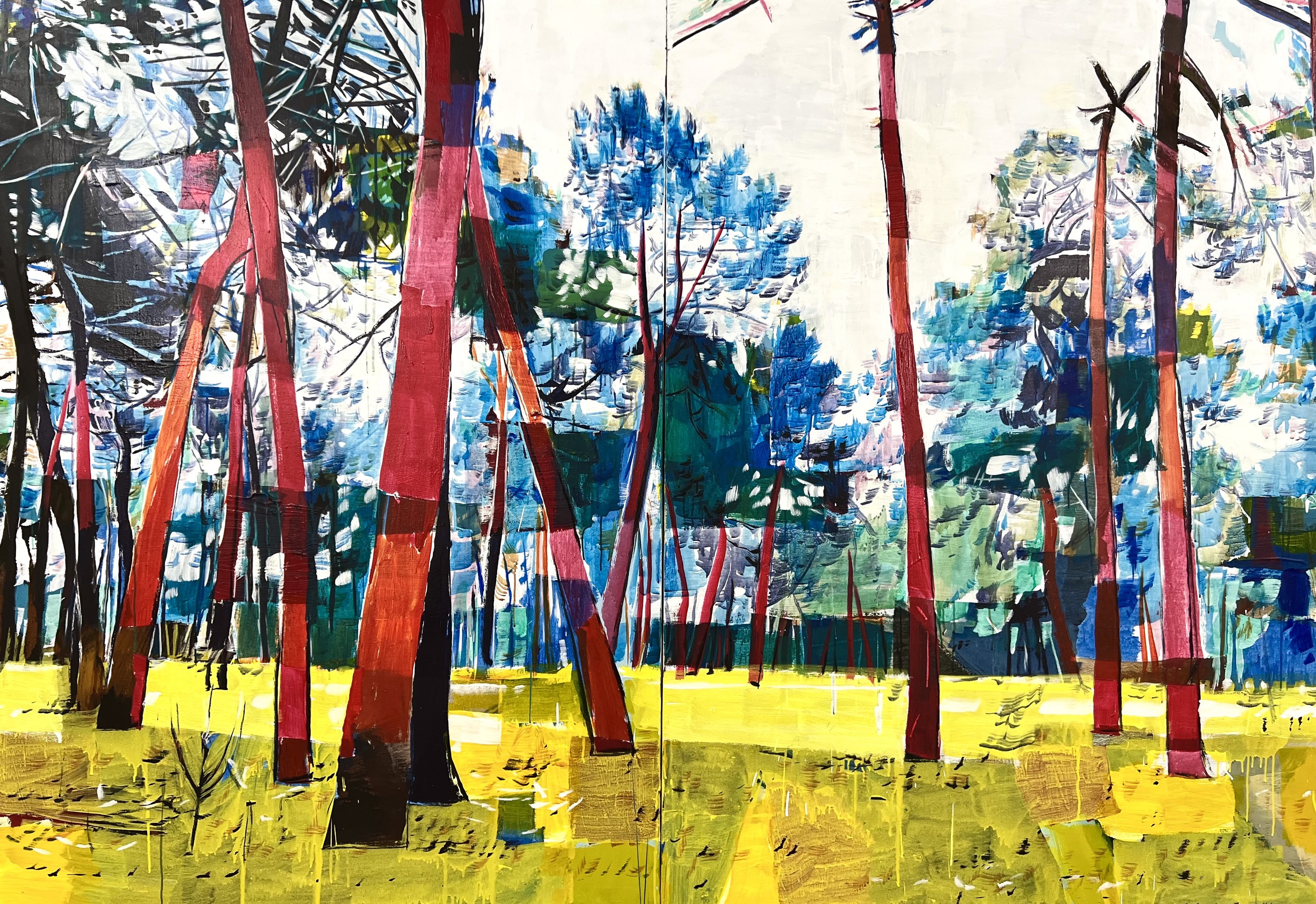 Manuel Perez, Bosque con hierba amarilla Manuel Perez, Bosque con hierba amarilla