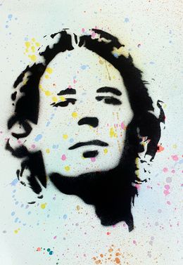 Painting, Rafael Nadal pochoir, Spaco