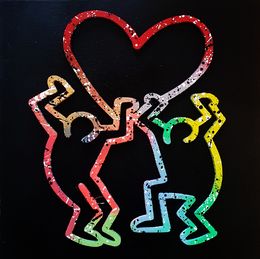 Painting, Love Haring Colors, Spaco