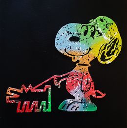 Painting, Snoopy & dog Haring Colors, Spaco