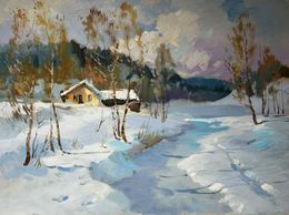 Painting, Winter breeze in the forest, Suprunchuk Yuriy
