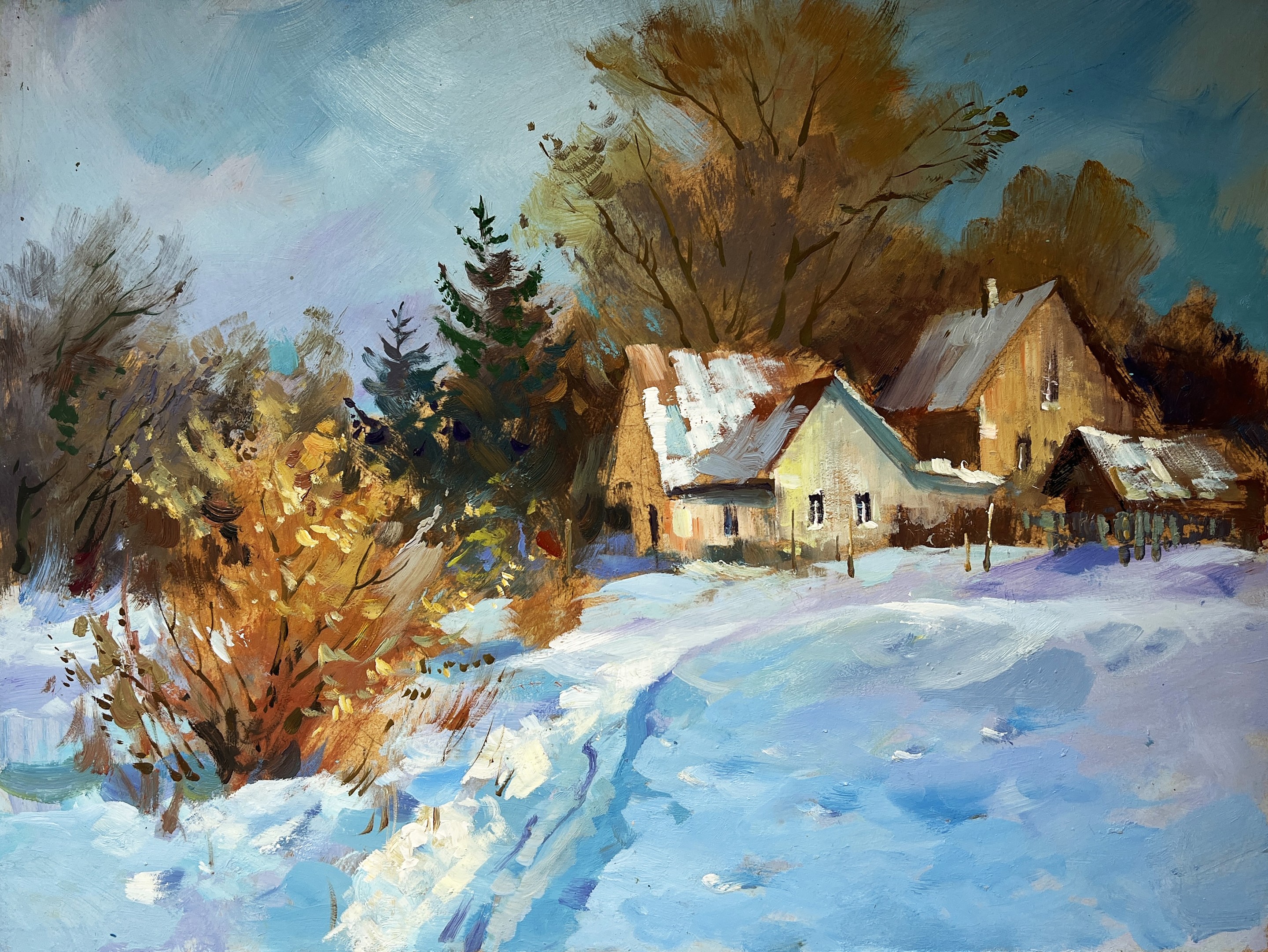 Suprunchuk Yuriy, Winter snowdrifts near the house Suprunchuk Yuriy, Winter snowdrifts near the house