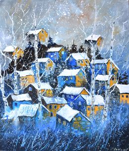 Painting, Let it snow, Pol Ledent
