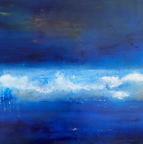 Painting, Bleu de bleu, Christine Barth Mroz