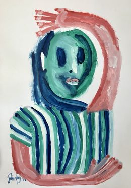 Gemälde, Le pull rayé, Julien Cuny
