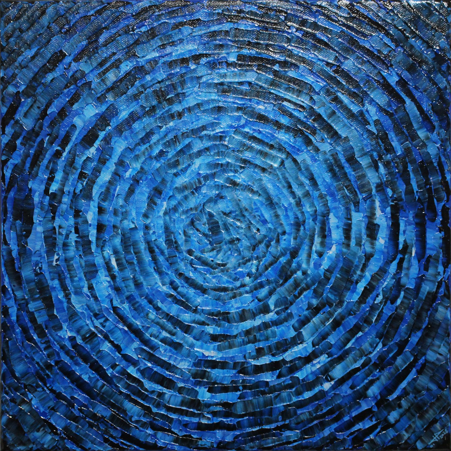Jonathan Pradillon, Éclat concentrique bleu Jonathan Pradillon, Éclat concentrique bleu