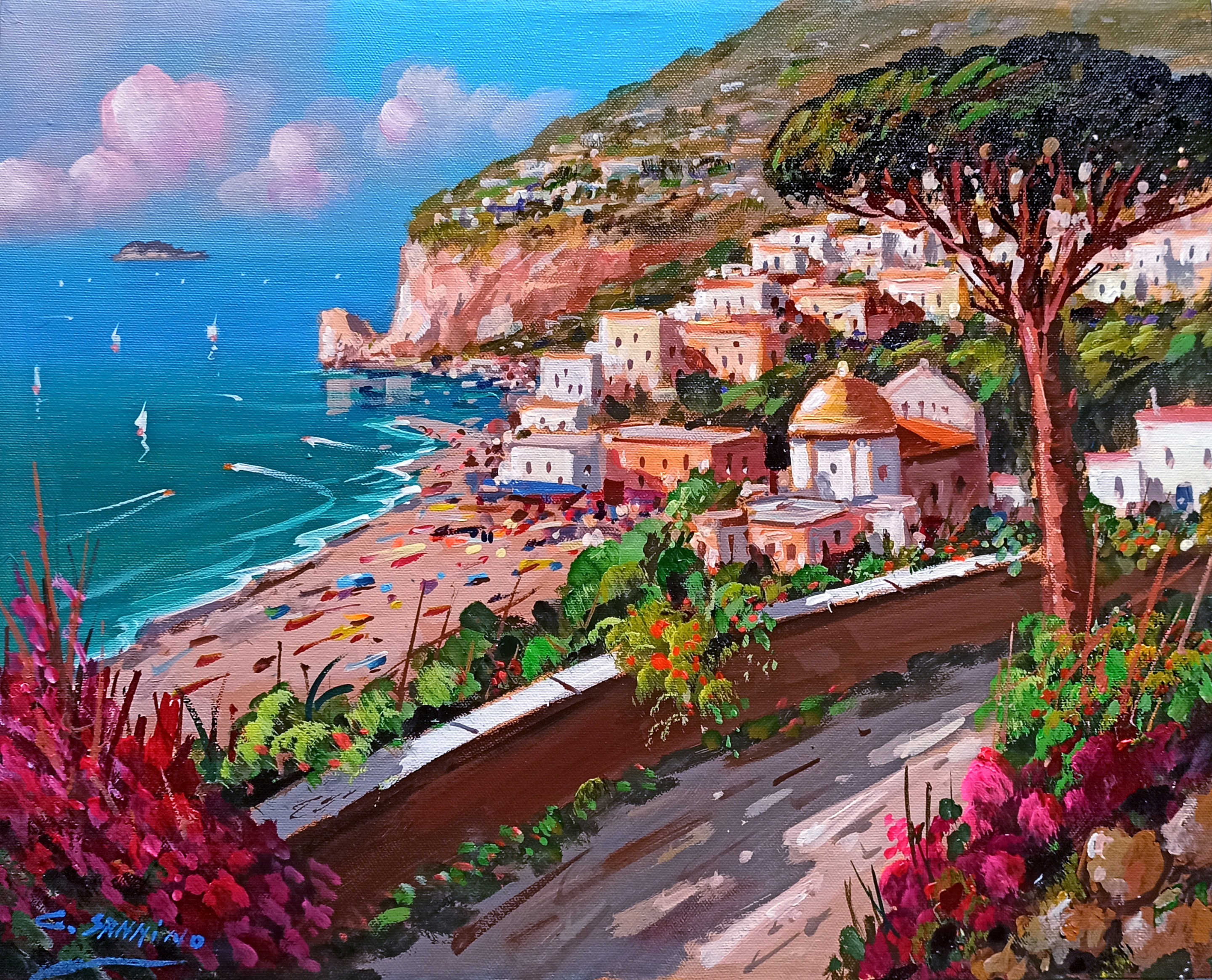 Gio Sannino, Walkway on the coast - Positano (Italy) Gio Sannino, Walkway on the coast - Positano (Italy)