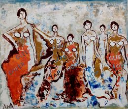 Gemälde, Modern dancers, Anand Manchiraju