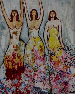 Gemälde, In the floral world, Anand Manchiraju