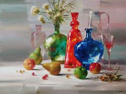 Gemälde, Fruit still life, Anatoly Tarabanov