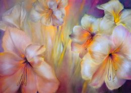Painting, Winter lightning, Annette Schmucker