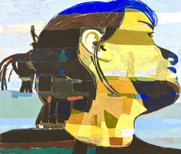 Painting, Perfil de mujer, Manuel Perez