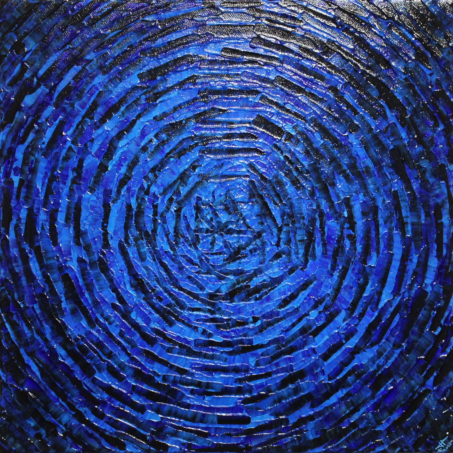 Jonathan Pradillon, Éclat concentrique bleu profond Jonathan Pradillon, Éclat concentrique bleu profond
