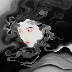 Gemälde, Waiting for the Wind, Jojo Wang