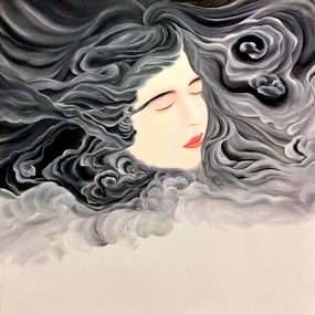 Gemälde, Listen to the Wind, Jojo Wang