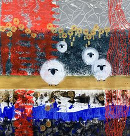Painting, Sheep Are Sheep, Iryna Rets