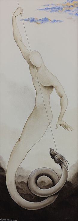 Painting, Fighting with Myself, Giorgi Giorgadze
