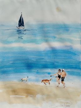 Gemälde, Raconte moi / Série "Histoire de la Mer", Nadia Bodnar